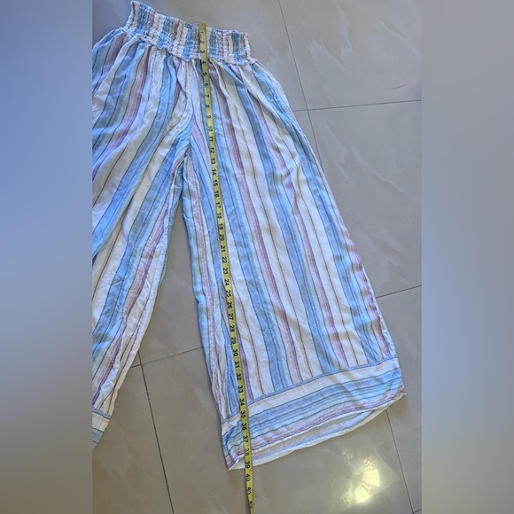 Summer Striped Ocean Drive Summer Wide Leg Pants Quite Harbor Venice Womens L - Picture 9 of 13